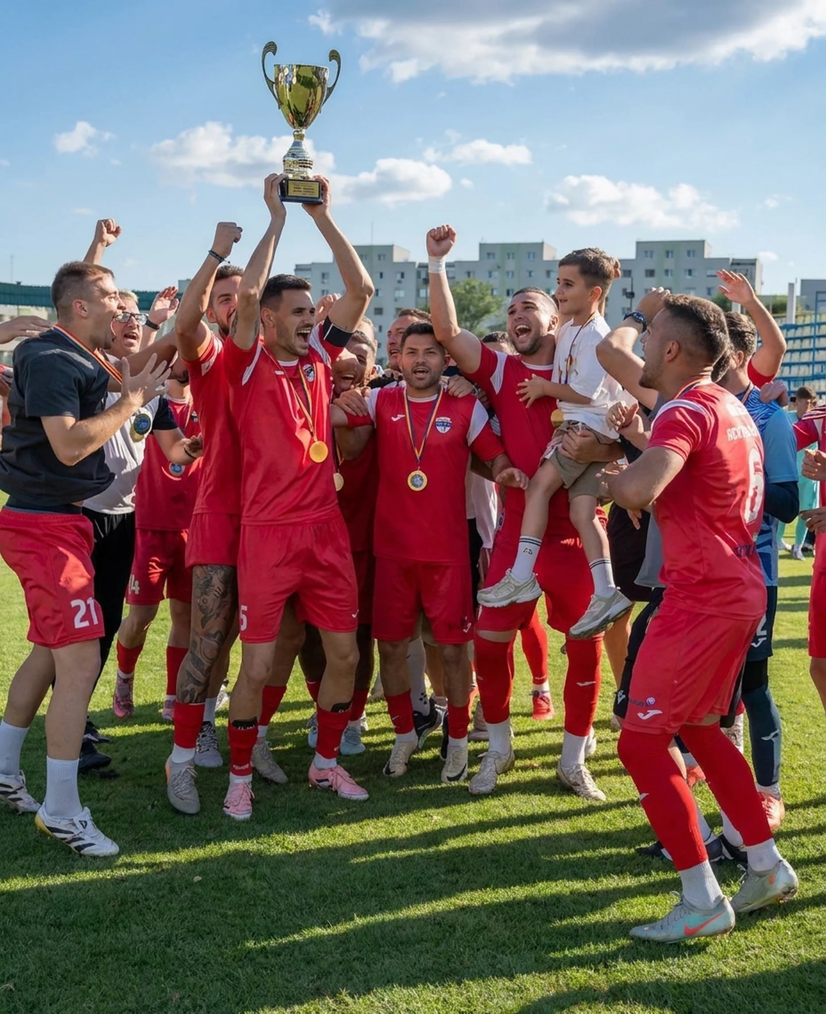 Echipa ACS Omega Sport ridică trofeul Cupei României – faza municipală